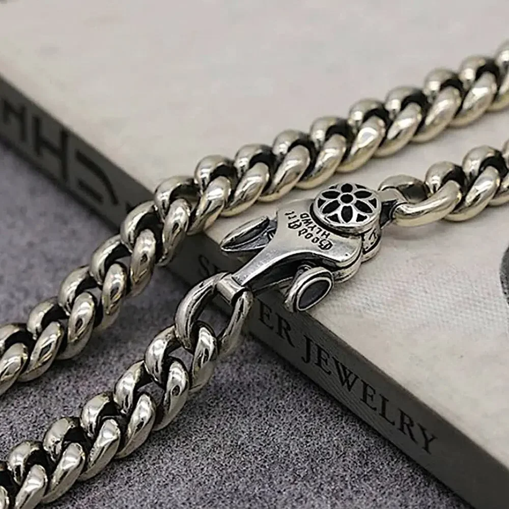 Stainless Steel  Cuban Luxury Necklace, Thick Chain Link, Unisex, Designer
